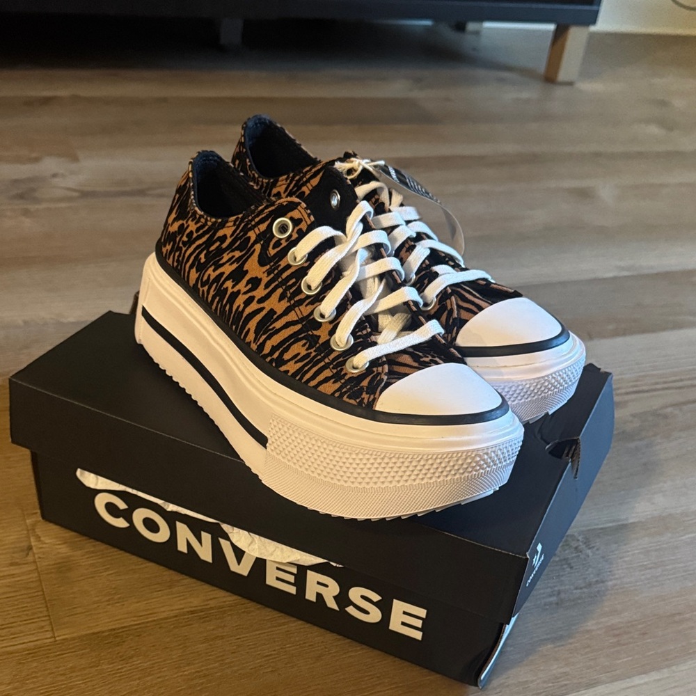 Converse Women's Wild Animal Print Platform Sneakers